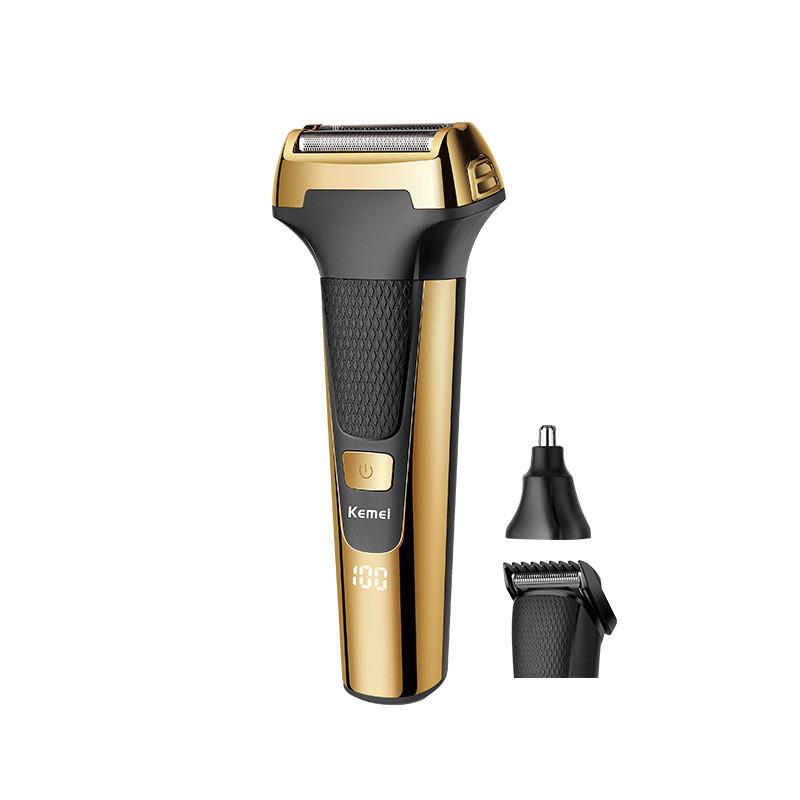 

Портативная возвратно-поступательная электрическая бритва, дисплей мощности, зарядка через USB золотой