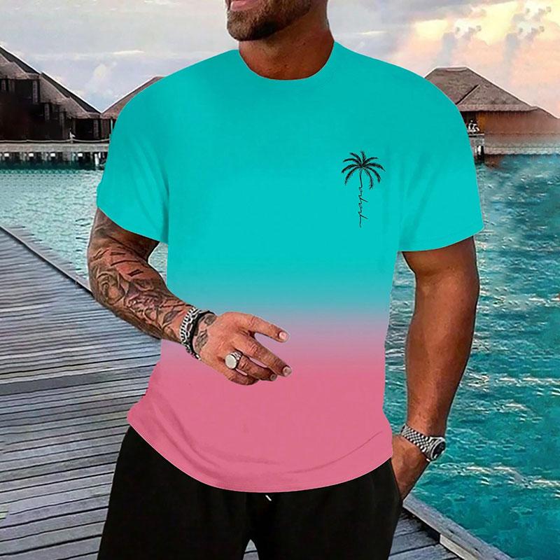 Fashion Men's Temperament Solid Color T Shirt Classic Basic Short Sleeve T Shirt Casual O Neck Men T Shirt Breathable Sportswear