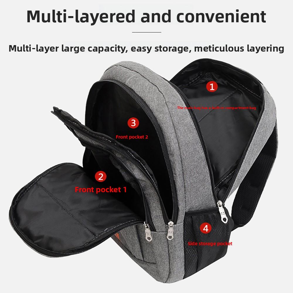 Universal Ergonomic Men Backpack Wear Resistant Water-repellent Business Backpack Fashion Large Capacity Computer Bag Hiking