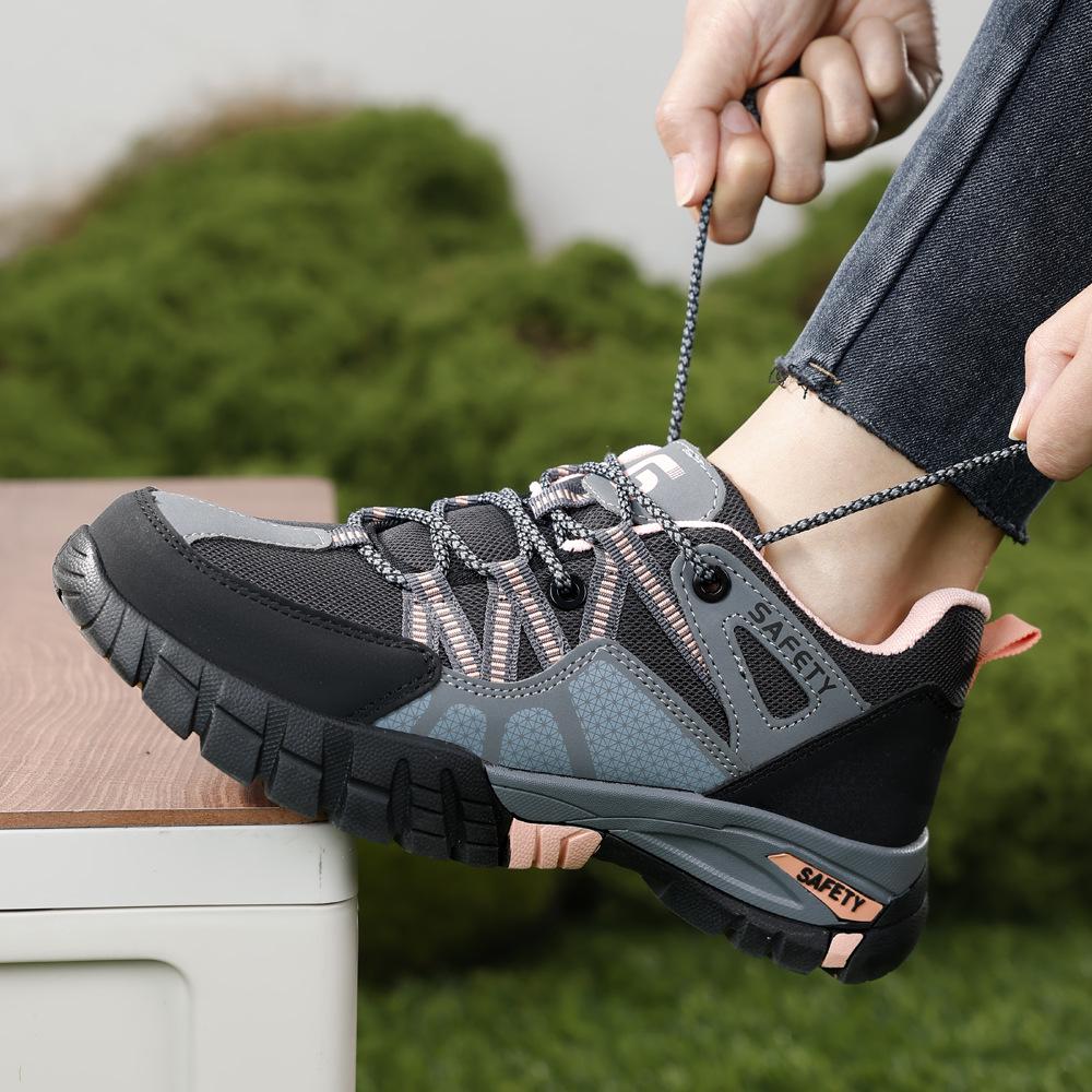 2025 Damen Atmungsaktive Isolierte Geruchshemmende Elektriker Schuhe mit Zehenschutzkappe aus Kunststoff, Anti-Quetsch- und Durchtrittsschutz