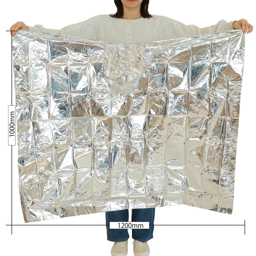Artec Emergency Aluminum Cold Weather Poncho Set (30-Piece Set), Silver, 35666