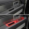 4X Red Inner Window Lift Button Panel Trim Cover for Ford Raptor F150 2009-2014
