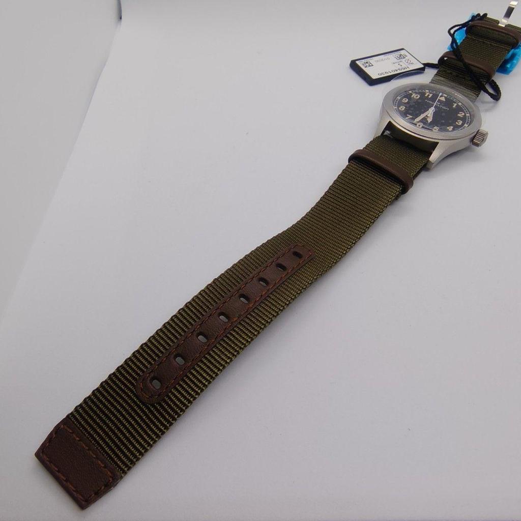 Used Unused HAMILTON Khaki Field Quartz Watch/Analog/BLK/KHK/H6940101930