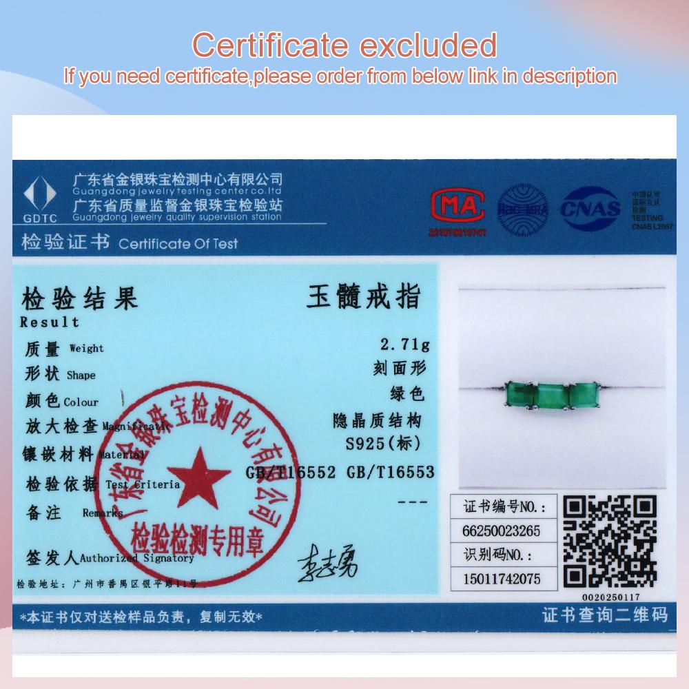 Bolaijewelry 1 Piece Classic Fashion Natural Green Agate Ring for Women 925 Sterling Silver Fine Jewelry Anniversary Party Wear