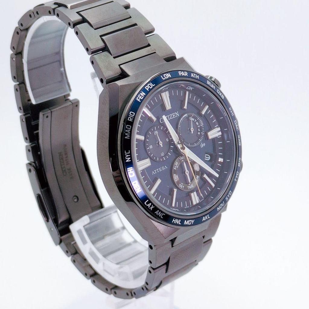 Used Excellent condition CITIZEN Attesa CB5967-66L Radio-controlled Solar