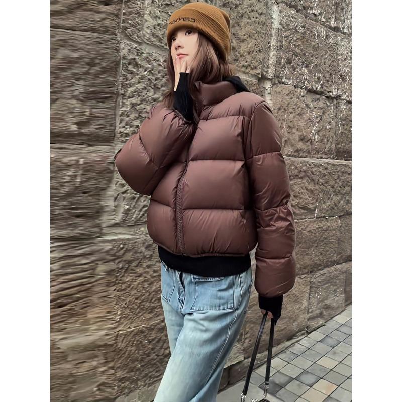 

Женская зимняя куртка в стиле ретро на пуху, уличная хлопковая куртка, шикарное пальто L