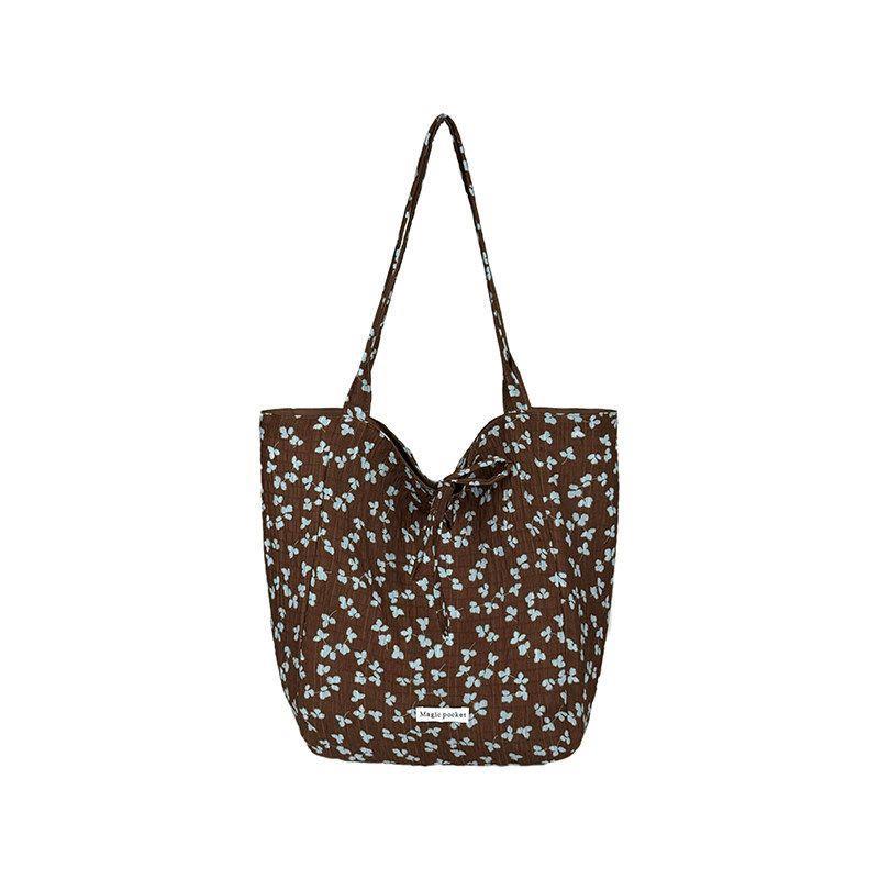 Tote Bag - Large Capacity Double-sided Back Single-shoulder Bag with A Relaxed Feel - Handbag for Leisurely Shopping