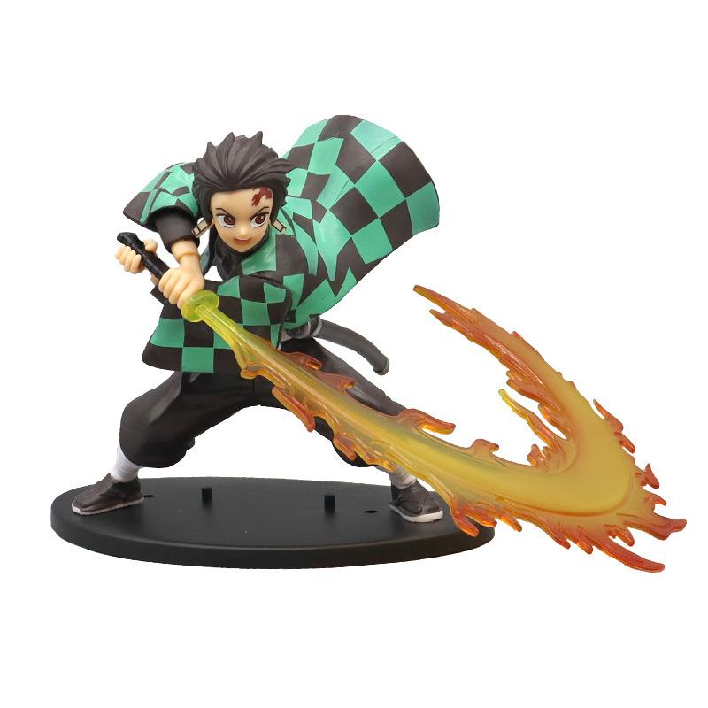 Demon Slayer Anime Figure Tanjirou Agatsuma Zenitsu Kyoujurou Anime Model  Action Figure PVC collection Toy for Kids Gift