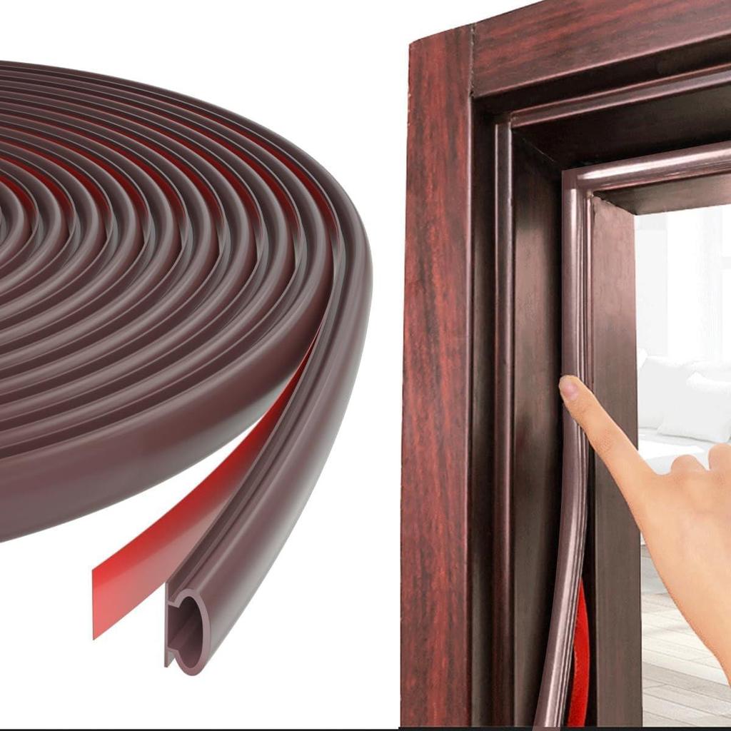 1 Piece Security Door Access Door Window Sealing Strip TPE Weatherproof Anti-Collision Strip Sound Insulationself-Adhesive