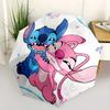 Stitch,Lilo Automatic Folding Umbrella Simple 8 Rib Design, Bright Cartoon Pattern, Durable Iron Frame, Suitable For Travel, Outdoor, Beac