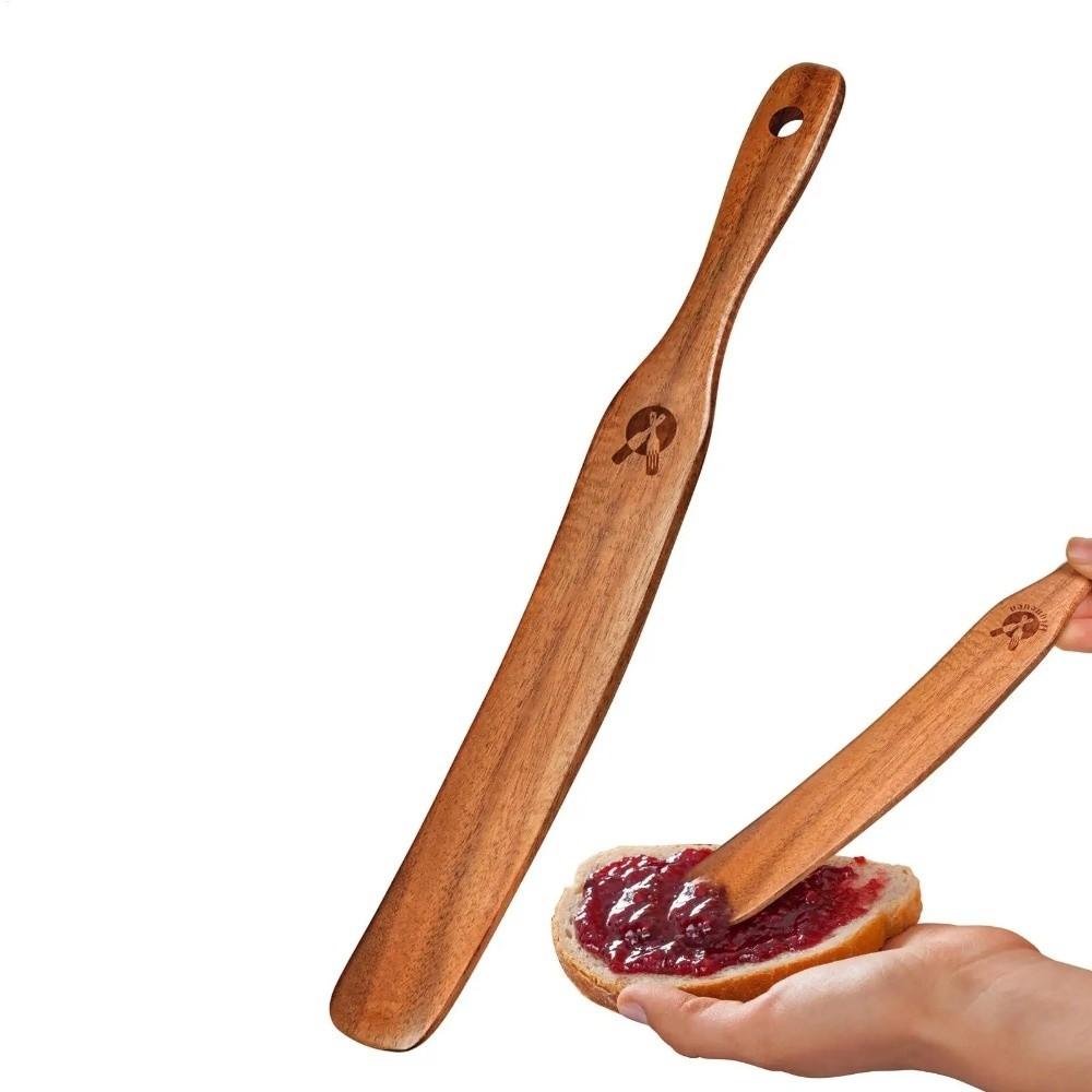 Multi-purpose Jam Spatula Wooden Stir Stick Small Shovel Bread Scraper  Kitchen Tools