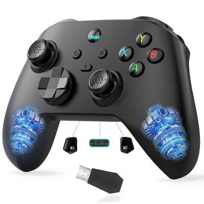 PC Controller Compatible with Wireless Gamepad Turbo Rapid 1000Hz Polling Hole Back HD Vibration Dedicated App Compatible Switch/Android/iOS/PC/Steam,