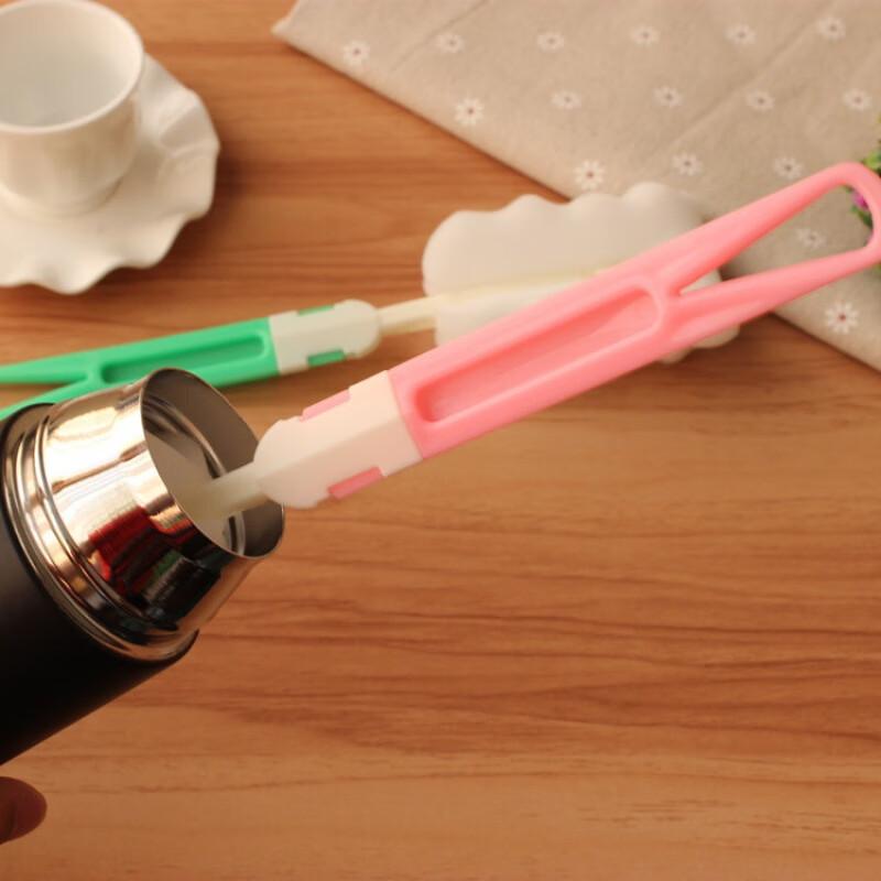 Long-handled Sponge Cup BrushThermos Cup Cleaning BrushDetachable Glass Cup Brush Baby Bottle CleaningA Perfect Tool for Scrubbing Cups