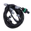 10m / 32.8ft 4/7 Irrigation Hose with 10 Misting Sprayer Nozzles Garden Greenhouse Terrace Watering System Irrigation Tubing