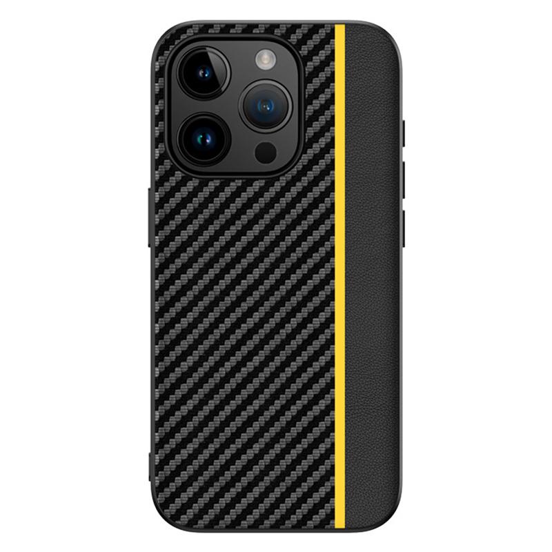 PU Leather+TPU Back Case for iPhone 15 Pro Max,Shockproof Phone Cover