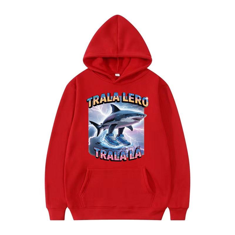 Funny Tralalero Tralala Hoodie Shark with Shoes Italian Brainrot Meme Hoodies Men Women Long Sleeve Harajuku Casual Sweatshirts