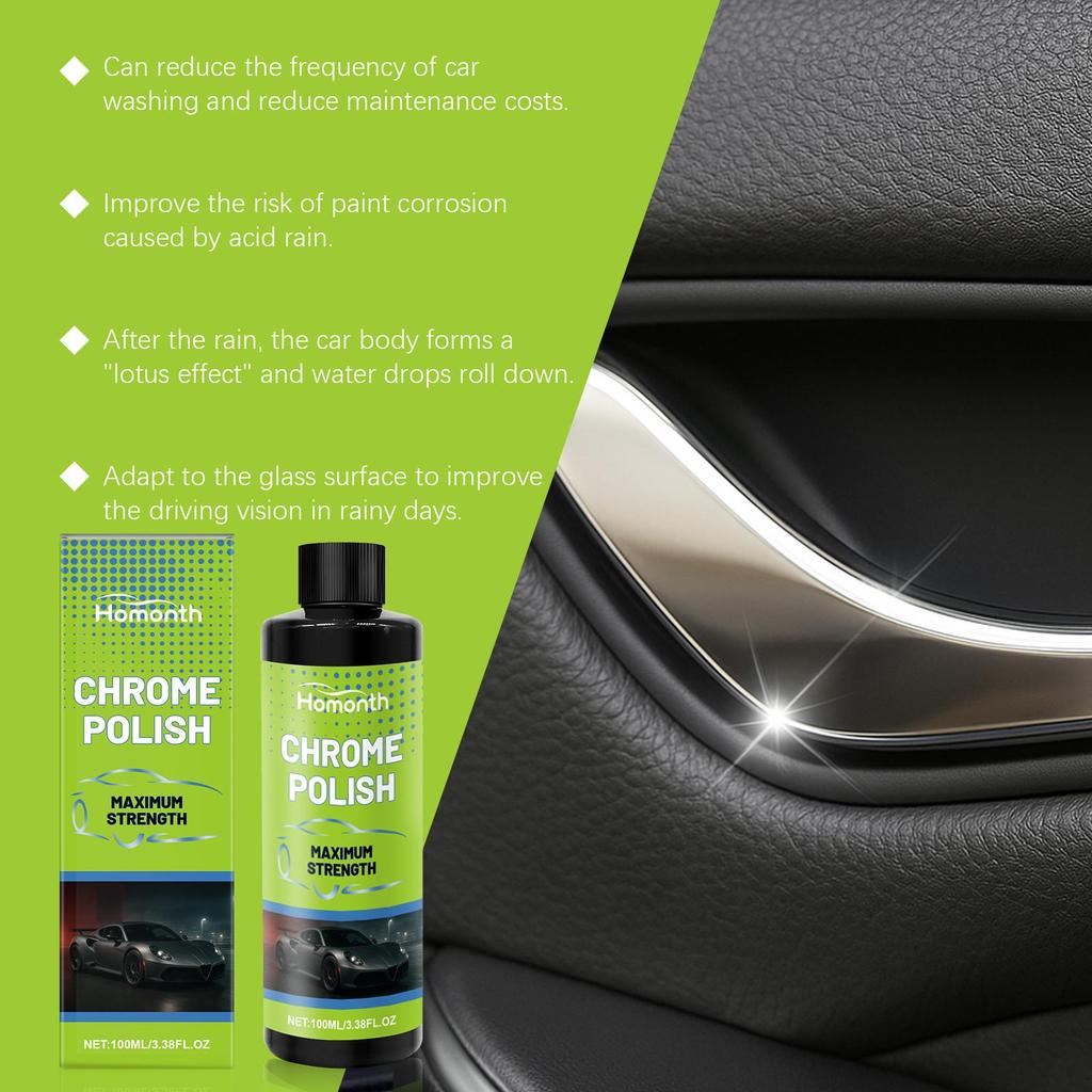 Super Strong Rust Removal Spray and Car Polishing Protector Two-Piece Set, Does Not Damage Metal Surface,30ml+100ml