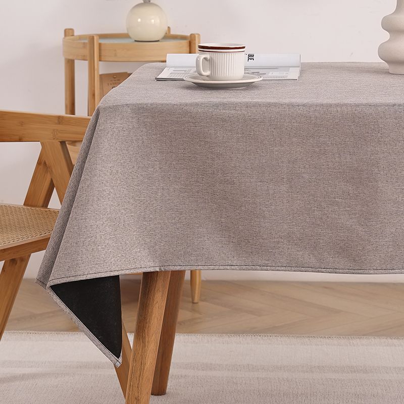 

Pure Color Fabrics Tablecloth Cotton Linen Linen Thickened Plain Simple Modern Table Cloth Fancy Scandinavian Coffee Table Cloth Linen-Beige 50*55cm suitable for bedside table]