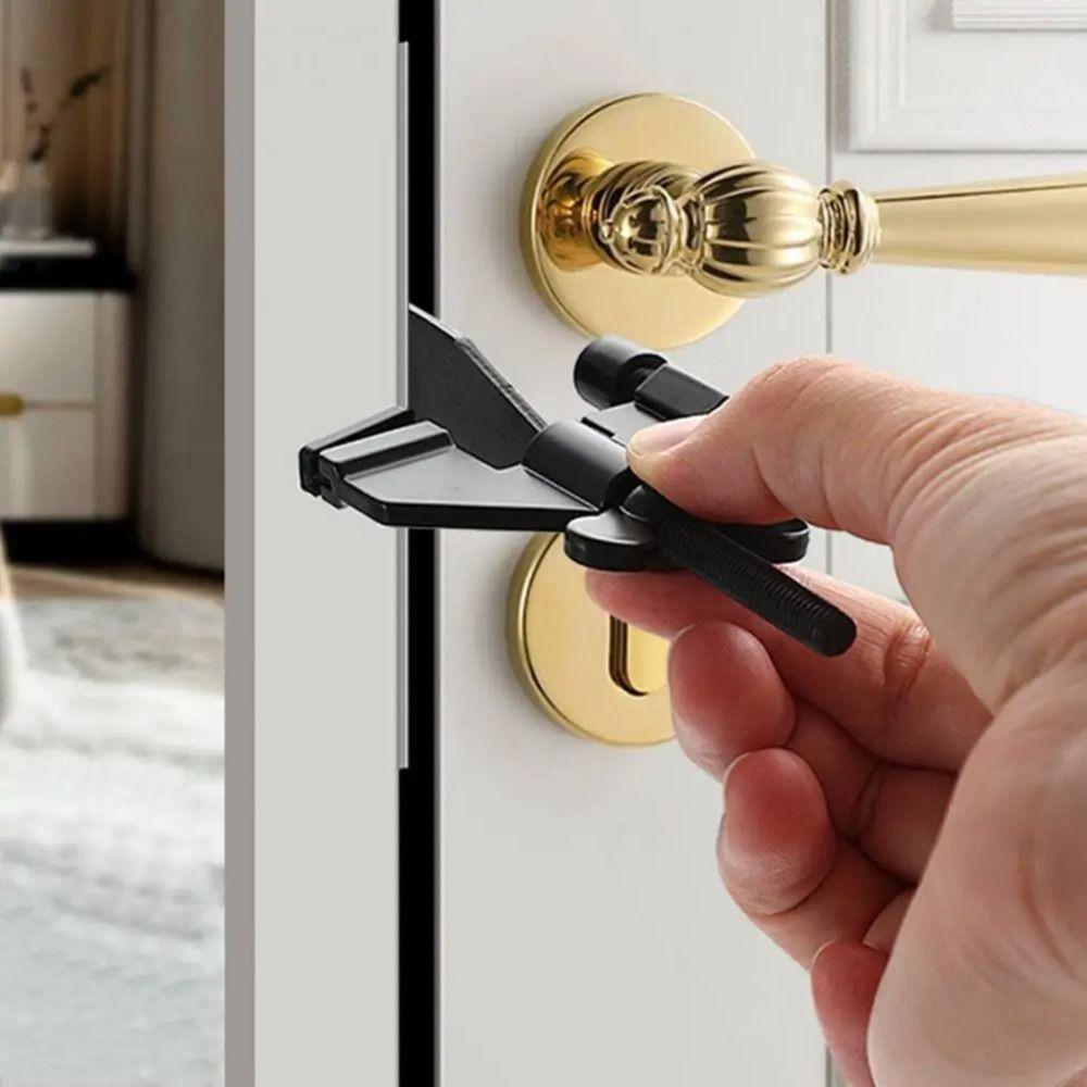 Portable Door Lock Childproof Security Door Locker Convenient Lock Buckle  Live Alone