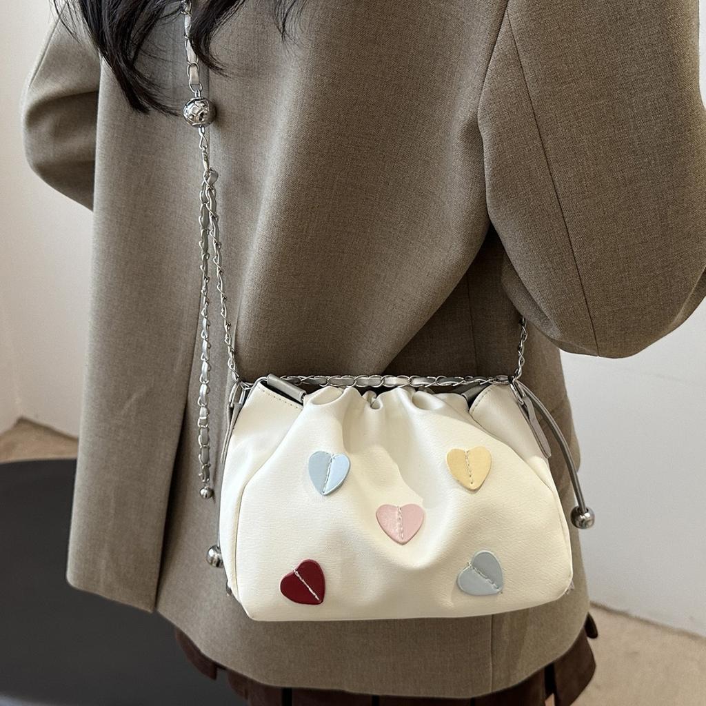 This year's popular small bag women's 2025 new fashion versatile chain messenger bag super fire shoulder bucket bag