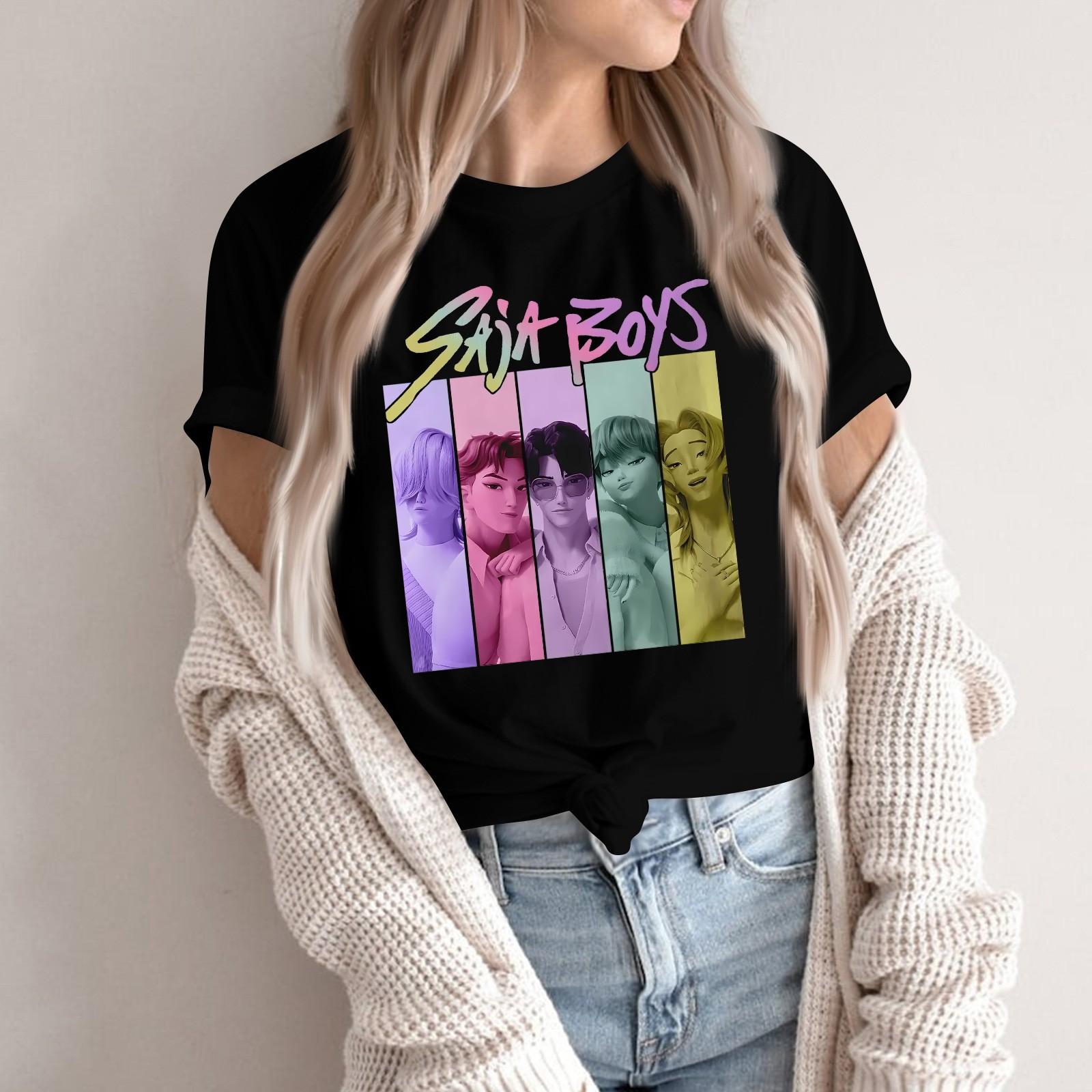 

Женская футболка с круглым вырезом, с коротким рукавом, повседневный свободный топ XXL чёрный