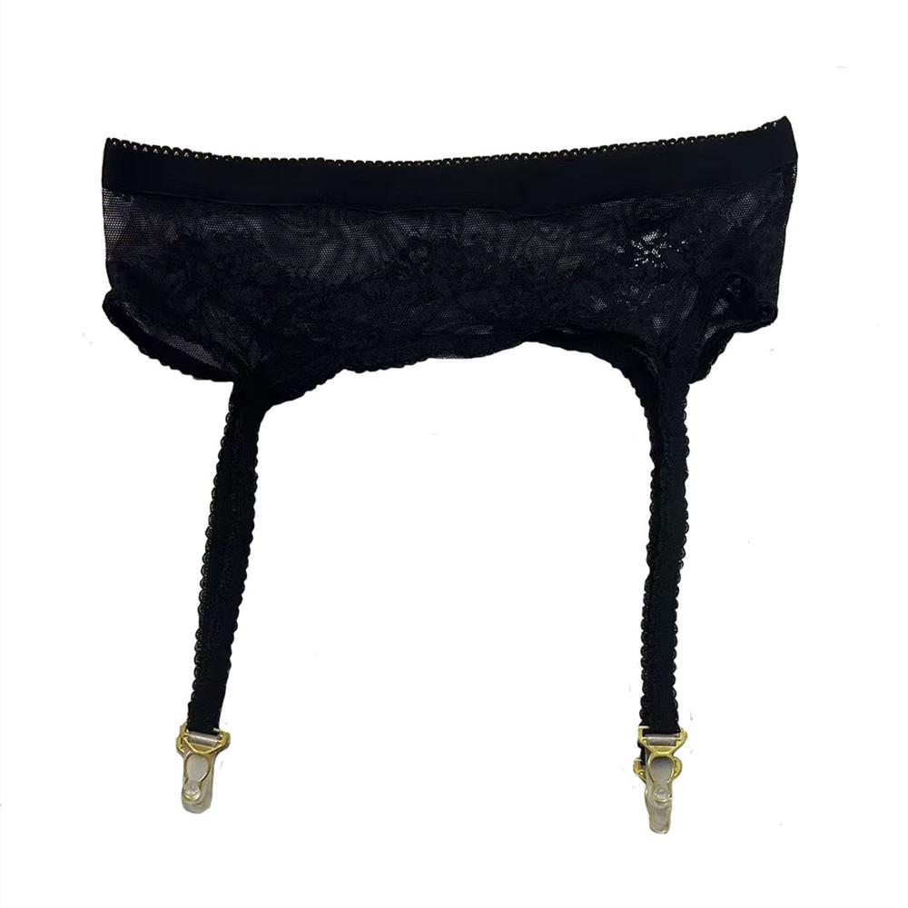 Sexy Lace Garter Belt Sheer Mesh Gauze Thin Women's Non-slip Garter Stockings Auxiliary Non-slip Belt