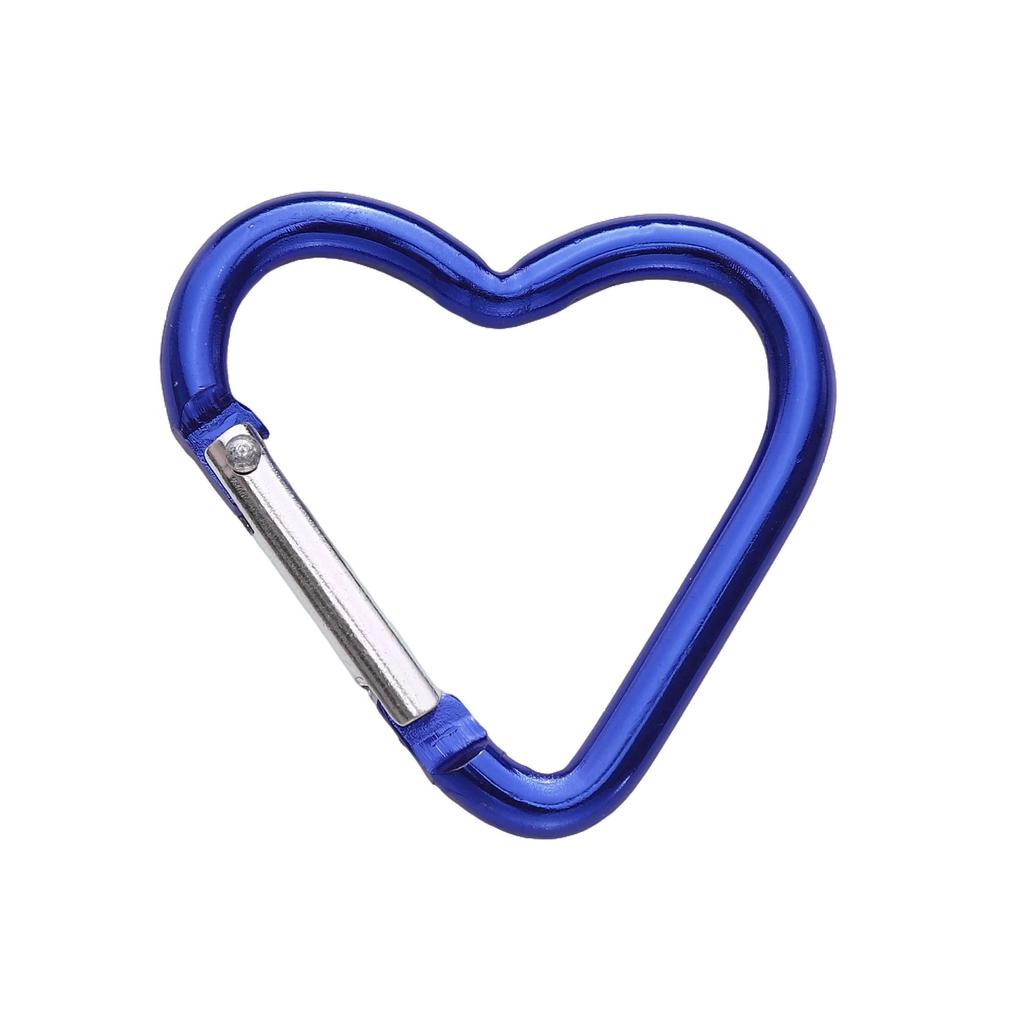 1pc Mountaineering Buckle Love Star Buckle D-Shaped Buckle Color Backpack Buckle Aluminum Keychain DIY Accessories