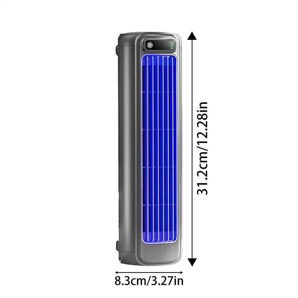 USB Charging Quiet Tower Fan 3 Speed Levels Silent Air Cooler Mobile Air Conditioning Wall-mounted Cooling Fans for Kitchen Desk