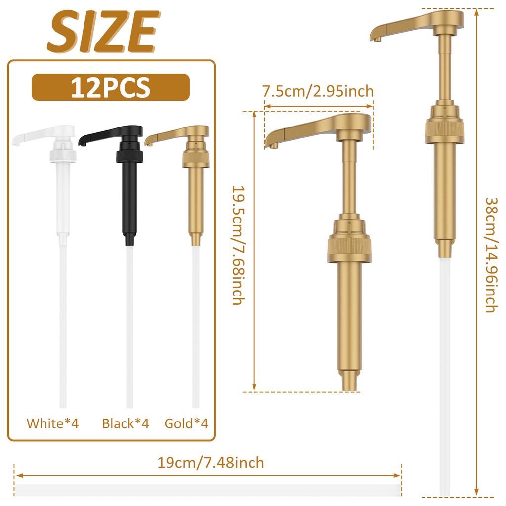 Coffee Syrup Pump Dispenser Glass Jar Mason Lid Syrup Honey Sauce Dispenser Pump Lid Syrup Pump Coffee Bar Kitchen Accessories