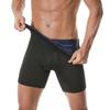 Sauna Shorts for Men Sweat Pants High Waisted Compression Underwear Tummy Control Shapewear Workout Training Capris Body Shaper Boxer Briefs