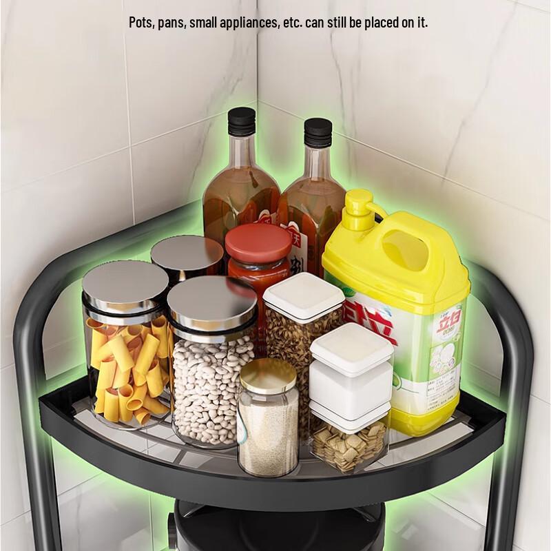 Yingbai Modern 2-Tier Corner Storage Rack