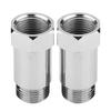 2Pcs 45mm M18 * 1,5 Check Engine Licht Eliminator Adapter O2 Sauerstoff Sensor Extender Spacer Silber