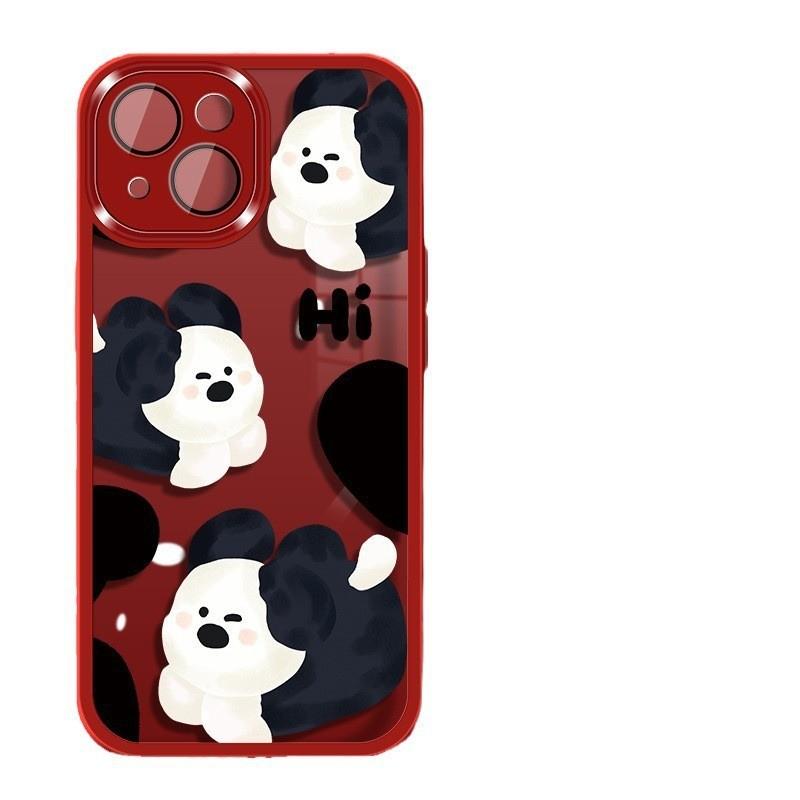 Applicable to Apple 11/11 mobile phone case iphone11pro max transparent 11promax couple male cartoon puppy