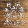 Rose Flower Metal Cutting Dies DIY Stamps Crafts Template Mold Stencils for Embossing Scrapbooking Photo Album X3UC