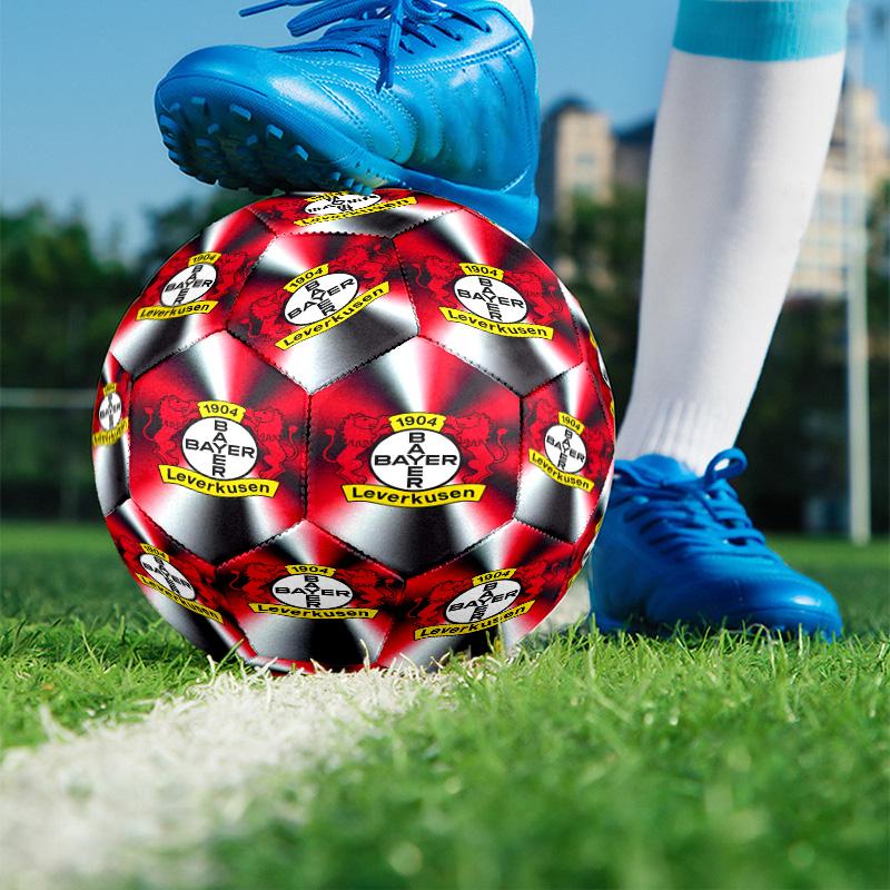 Bayer 04 Leverkusen Print Size 5 Soccer Ball, PU Wear Resistant Football for Match Training and Daily Practice, Birthday Gift for Soccer Fans