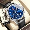 POEDAGAR National Top Swiss Brand Multifunctional Sports Chronograph Moon Phase Men's Watch Quartz Watch