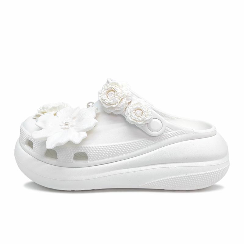 

Crocs Crush Clog Green Mountain Camellia Simple and Versatile Puff Fashion Trend Casual Hole Shoes Women s White 39-40 белый