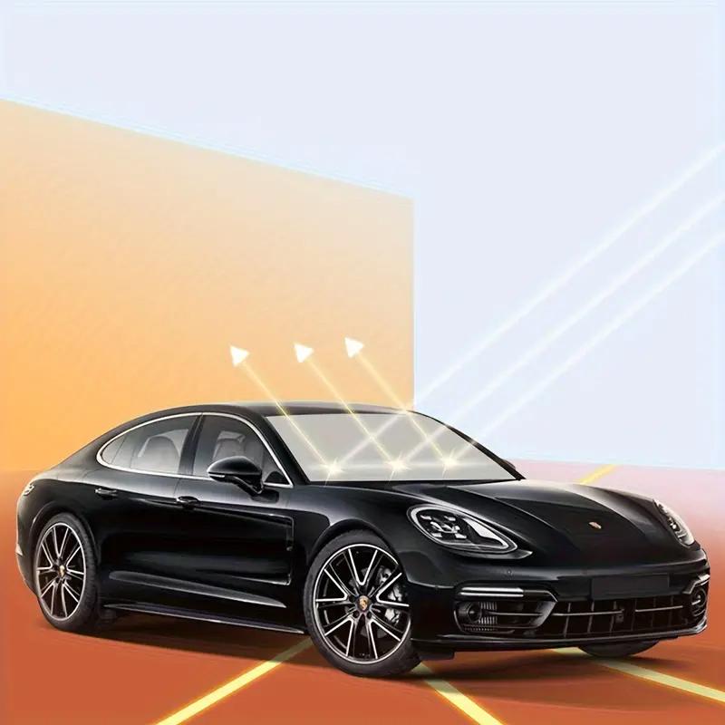 Automobile Windshield Sunshade-Foldable Automobile Umbrella Sunshade Anti-Ultraviolet Car Front Window (Heat Protection) WindshWindshield Sunshades 1