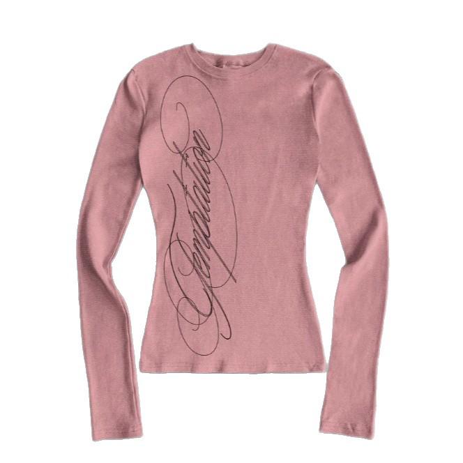 2026 Herbst/Winter Europäisches Y2K Bedrucktes Damen-T-Shirt - Trendiges, Vielseitiges, Modisches Basisteil