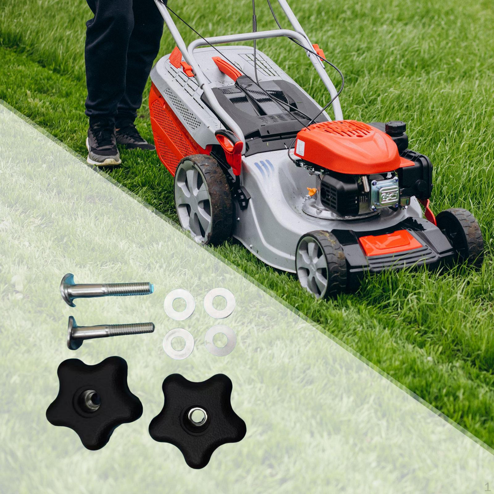 

2x Ручка-кнопка и комплект шайб с винтами Аксессуары 117-5976 Запчасти для газонокосилок Прочные Легко устанавливаются