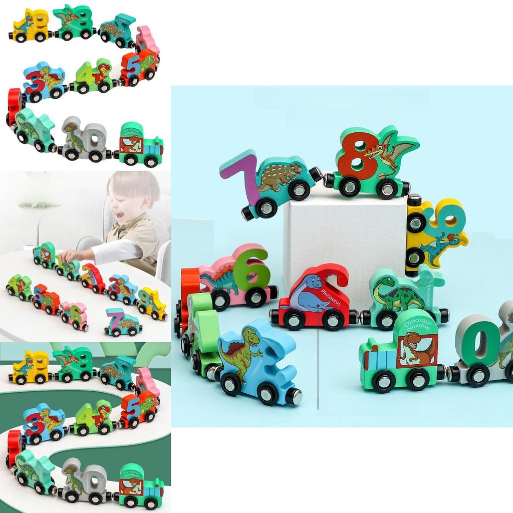 Magnetische Dinosaurier Zahlenzug Spielzeug für Kinder Lernen und Kognitive Entwicklung