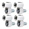 4Lots Aluminum Pneumatic Swivels Joints 360 Degree Rotation Connector For Industrial And Home Plumbing
