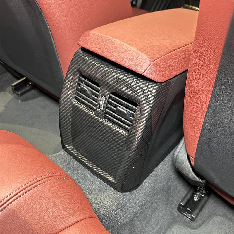 Real Carbon Fibre For BMW 4 Series M3 M4 2020-2026 Car Armrest Box Rear Air Conditioning Air Outlet Frame Cover Trim Accessories