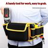 Heavy Duty Tool Waist Bag With Multi Pockets Phone Holder Hooks For Electricians Carpenters Diy Jobs