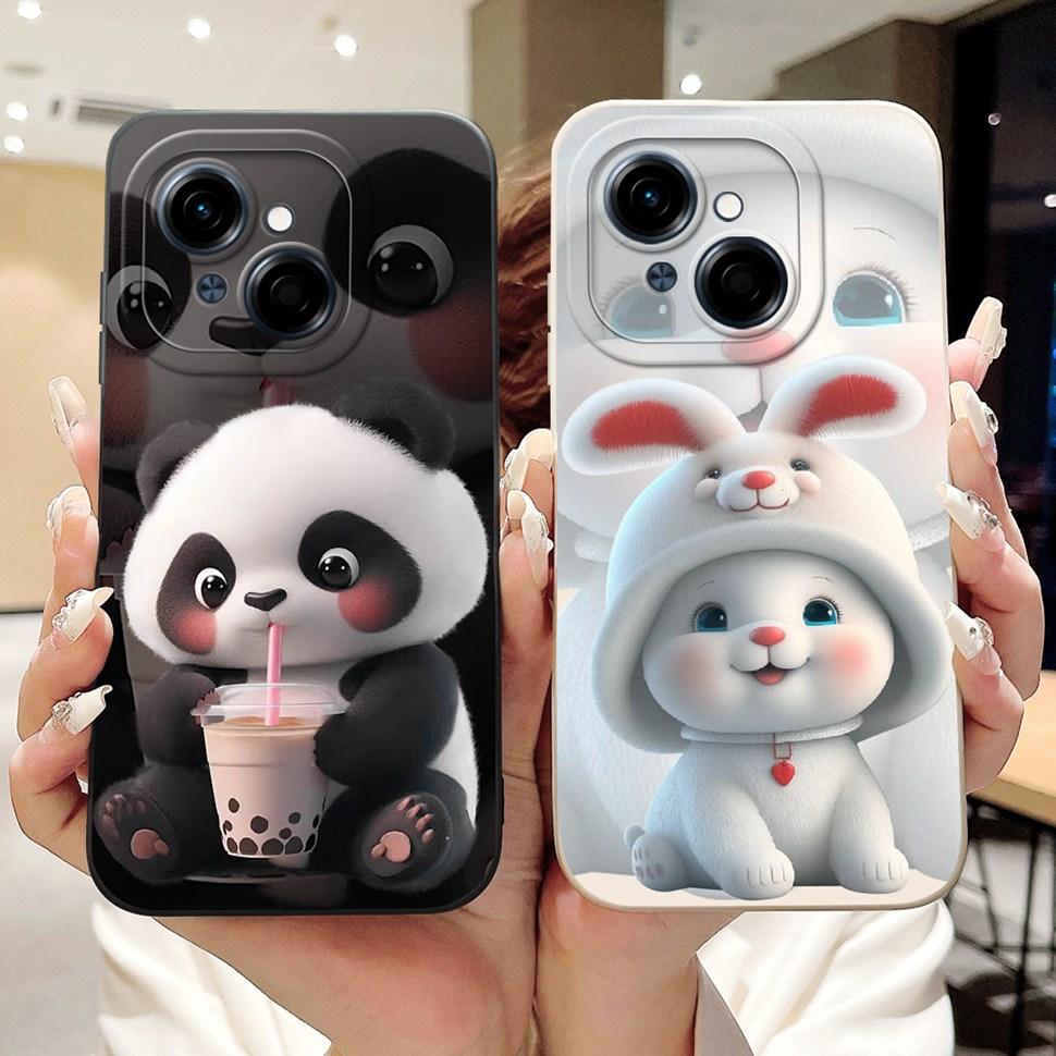 Cute Panda For Tecno Spark Go 1 2024 Case Soft Silicone Cover For Tecno Spark Go 2025 SparkGo 1 Go1 Pop 9 Pop9 Case Bags 6.67"