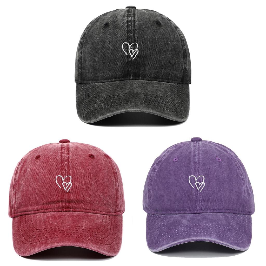 Classic Cotton Baseball Cap With Embroidered Letters For Casual Outdoor Wear