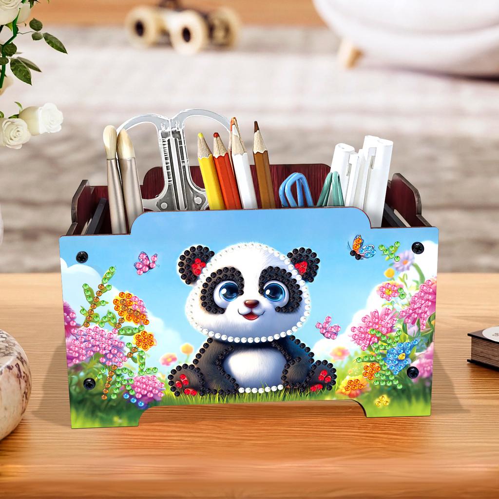 5D DIY Diamond Art Rhinestones Decorative Storage Box Partial Drill Crystal Storage Handbag Kit Wooden Handmade Storage Clutch