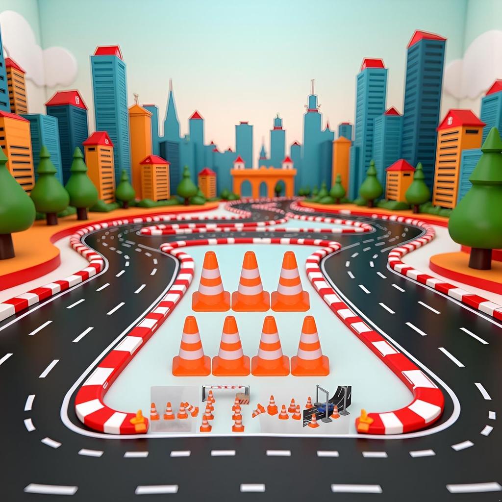 14 Stück Miniatur-Orangene Verkehrskegel, Plastikschilder, Verkehrskegel-Spielzeug, Straßenblocker, Kegel-Schilder-Modelle, Fotografie-Requisiten, Pädagogisch, Für Kinder Klein