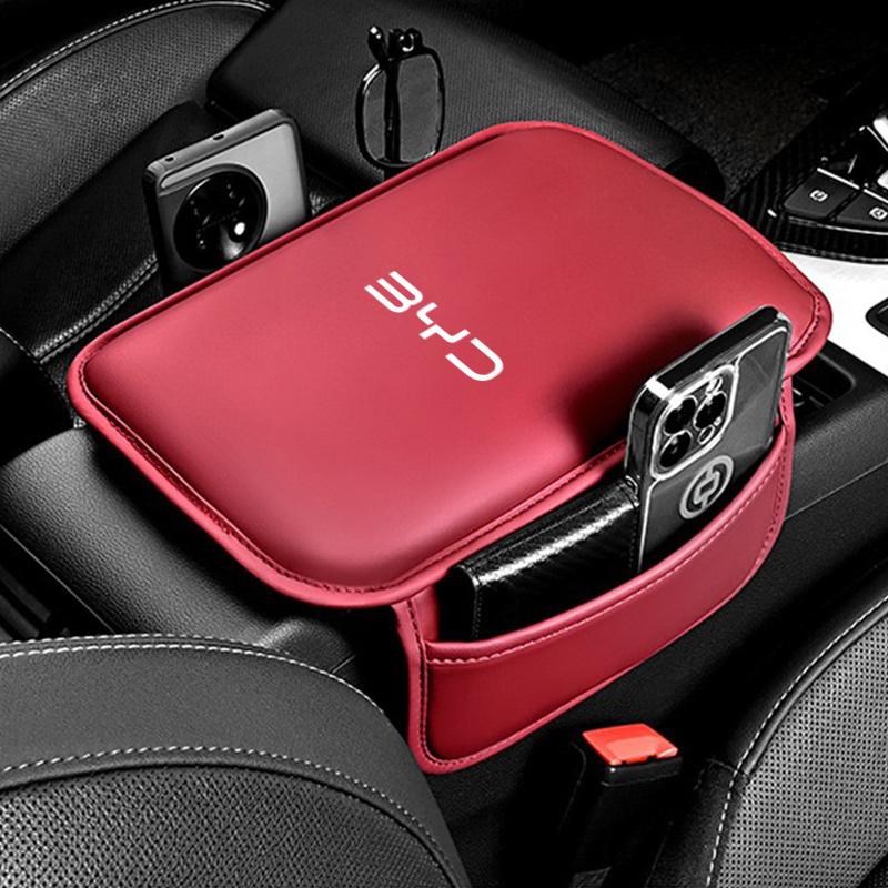 

Center Console Arm Rest Protector Leather Car Armrest Box Pad Storage Pocket for BYD ATTO 3 SONG SEALU TANG Dolphin PLUS DM-i EV
