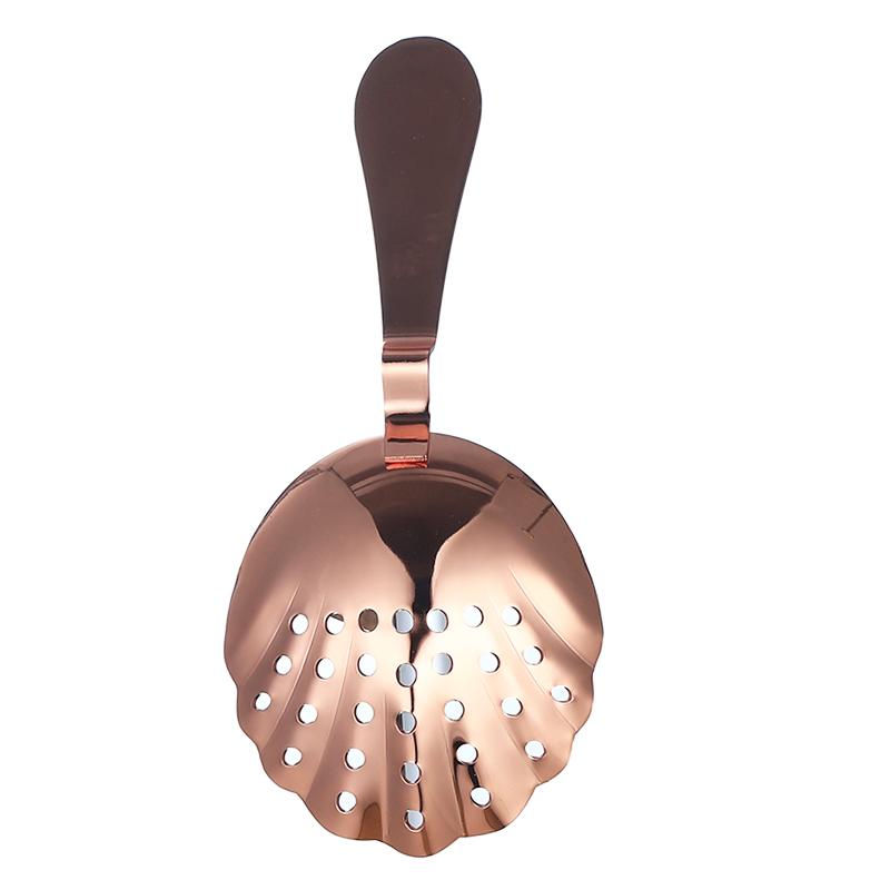 Vintage Julep Cocktailzeef Schelpvormige Zeef Cocktail Mengen Bar Gereedschap